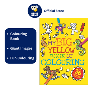 My Big Yellow Colouring Book for Kids to Doodle & Color Fun Scenes