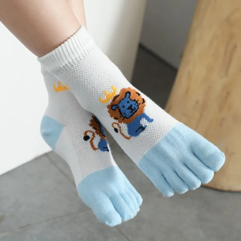 JECAE Cartoon Breathable Cute Lion Sports Autumn Kids Hosiery