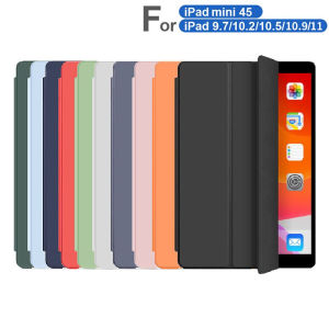 Candy Color Silicone IPad Case for IPad 2020 2021 Pro 11 Air 1 2 5th 6th 9.7 IPad 9 7th 8th 10.2 IPad 10 Air 3 10.5 Flip Bracket Magnetic Switch Case for IPad Air 5 4 10.9 Mini 6 4 5 Full Coverage Shockproof Cases