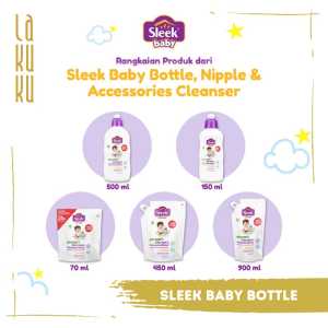 Lakuku - Sleek Baby Sabun Pembersih Botol Susu dan Detergent Cair Laundry Baju Bayi