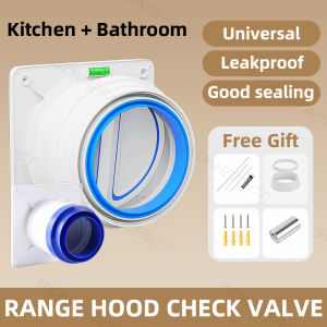 Range Hood Check Valve Kitchen And Bathroom Pipe Exhaust Port Special Flue Check Valve For Air Outlet Universal