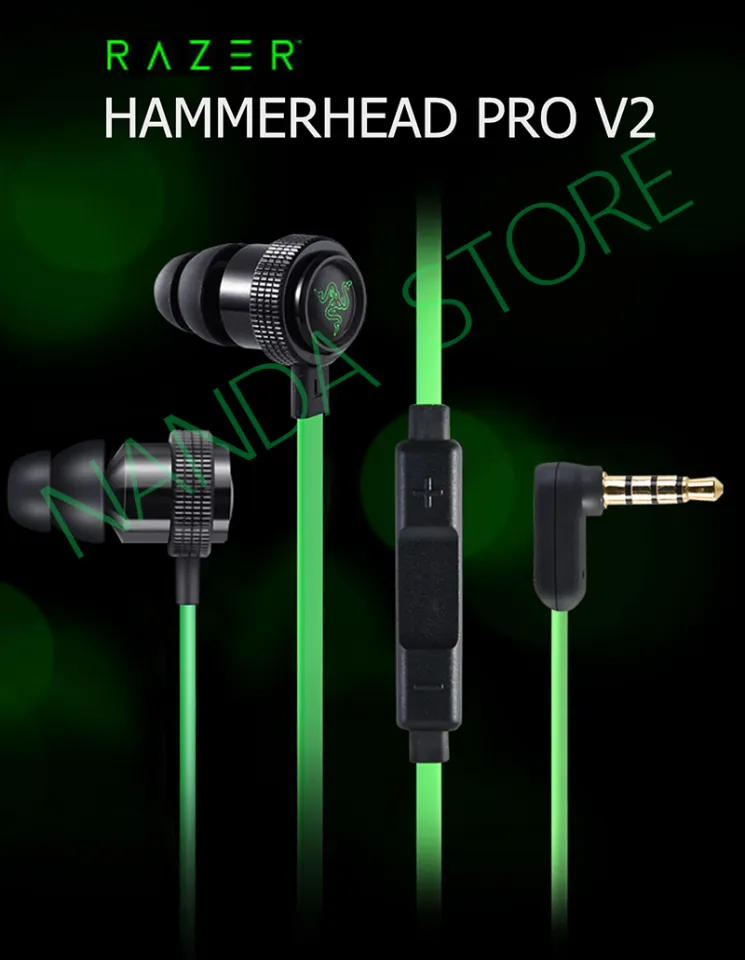 RAZER HAMMERHEAD PRO V2 HEADPHONE หูฟังเกมมิ่ง razer แท้ หูฟังแท้