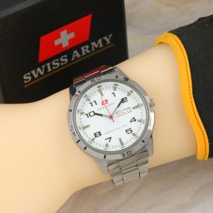 Box Exclusive Jam Tangan SA VA-585RA / Jam Tangan Fashion Pria Tali Rantai Diameter 44cm
