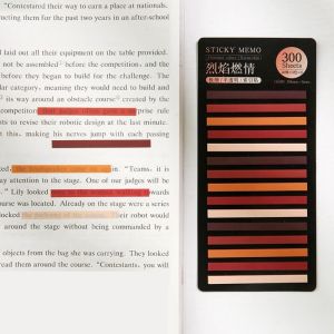 LMS70 School 300 Sheets Office Supplies Student DIY Decoration Sticky Notes Posted It Sticky Notes Label Bookmark Index Stickers Reading Label