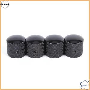 Follow Get More【Metonna】 4pcs Metal Electric Bass Guitar Volume Tone Control Knobs Dome Knobs +Wrench