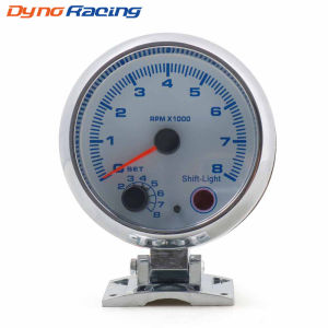 Tachometer 3.75inch 0-8000 Rpm Chrome Tachometer Car meter gauge with shiftlight