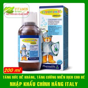 Fitobimbi Immuno siro tăng đề kháng tăng cường miễn dịch cho bé chai 200ml | Nhập khẩu chính hãng Italy