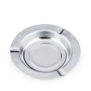Asbak Stainless Steel Bulat 12 cm Tebal