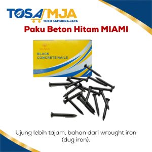 PAKU BETON 20" 25" 100GRAM 1 KOTAK BOX HITAM MIAMI / PAKU TEMBOK 20" 25" HITAM MIAMI