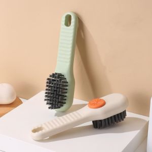 แปรงขัดหม้อ ฝอยขัดหม้อมีที่กดน้ำยา ด้ามจับถนัดมือ