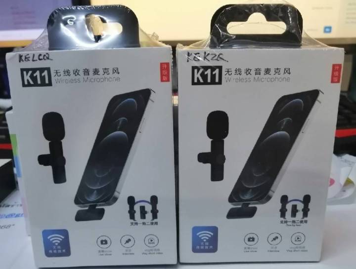 ไมค์โครโฟนไร้สายMicrophone Wireless รุ่น K11 ไมค์หนีบเสื้อ มี2รุ่นให้