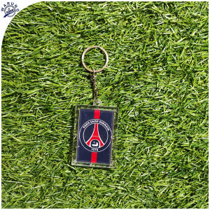 siheppy gantungan kunci / ganci akrilik kotak bening logo klub bola