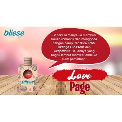 BLIESE CAR PERFUME/PEWANGI KERETA