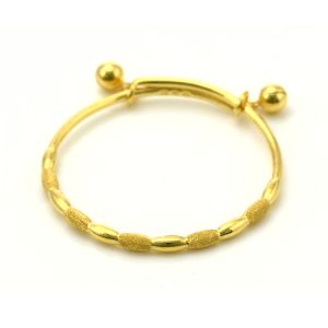 Chow Sang Sang 周生生 New Born Collection 999.9 24K Pure Gold Price-by-Weight 7.11g Gold Adjustable Baby Bangle 39549K