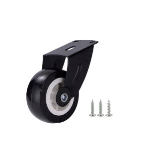 4pcs Roda Troli Panduan Pendukung Pintu Geser Sliding Bawah Lemari Meja PVC Caster Serbaguna