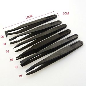 LEI Type : Plastic Tweezers Material: PPS+Fiber composite plastics Color:black Overall Size : approx. 12 x 1.1 x 1.4cm 4.7