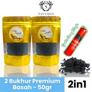 Bukhur Premium 50gr Free Arang Magic | Buhur serbuk basah wangi aromaterapi pengharum ruangan