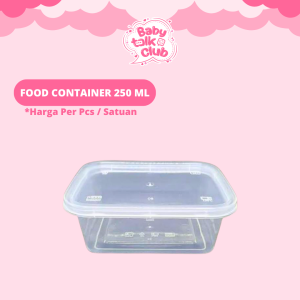 Food Container Plastik 100 ml 250 ml 500 ml Wadah Makanan Kemasan Praktis Food Grade