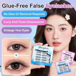 🔥Hot Sale🔥Natural Simulation False Eyelash Glue Free Sunflower False Eyelash No Glue False Eyelashes Full Set Natural Looking Sunflower Lashes Pre Glued Eyelash Clusters Reusable Easy Apply False Eyelash Extensions Sunflower Lashes