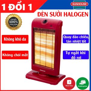 [CHÍNH HÃNG BH 12 THÁNG] Đèn Sưởi Máy Sưởi Cho Bé Sunhouse SHD7016 - Quạt Sưởi Ấm Bóng Halogen Không Gây Khô Da Không Chói Mắt - Máy Sưởi Cho Gia Đình