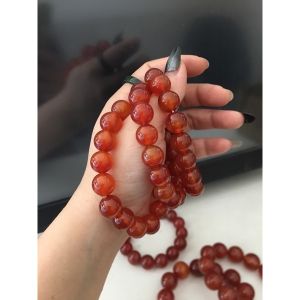 Vòng đeo tay ngọc mã não đỏ loại đẹp không tạp chất đủ size