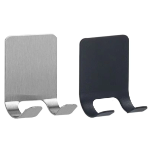 Contemporary Bath Storage Hook For Razors Chargers Stainless Steel Drillless Mounting System Durable Bathroom Organizers