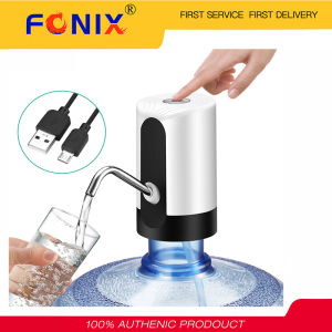 FONIX Auto Electric Water Dispenser USB Rechargeable Drinking Water Bottle Pump for Home Kitchen Office Outdoor Picnic