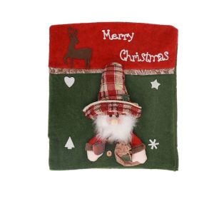CINDYKHBKJ Santa Claus Snowman Elk Christmas Chair Cover Removable Cartoon Christmas Table and Chair Set Home Decoration Colorful Seat Cover Dining Room