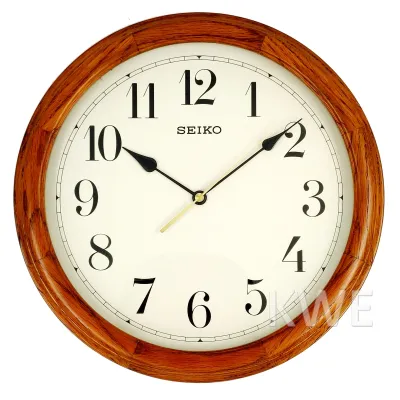 100% ORIGINAL SEIKO Quartz Analogue Wooden Wall Clock QXA153 (QXA153B) [Jam Dinding Kayu]
