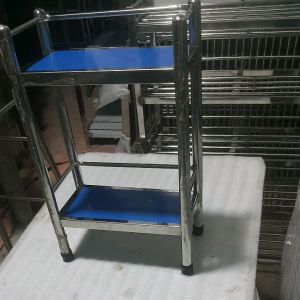 Kệ inox 2 tầng hoặc 3 tầng tấm nhiều công dụng trong gia đình trong nhà bếp... kích thước 15cm x 30cm hoặc 20c x 40cm