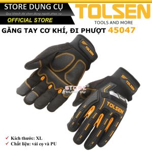 Găng tay cơ khí TOLSEN 45047 | Găng tay đi phượt | Bao tay bảo hộ lao động tolsen