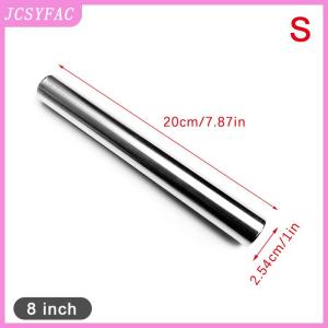 JCSYFAC  Stainless Steel Rolling Pin Kitchen Utensils Dough Roller Bake Pizza Noodles Cookie Dumplings Making Non-stick Baking Tool