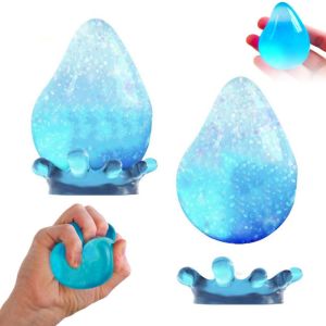 NOBLELUX Teens Adults Fun Pinch Waterdrop Squeeze Toy Squeeze Relief Pinch with Holder Maltose Squeeze Relief Pinch Funny Waterdrop Decompression Toy Fidget Ball