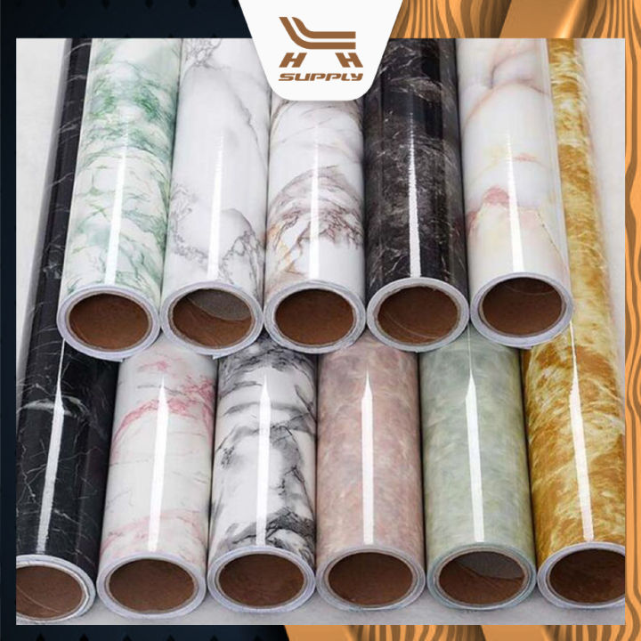 LH (60cm x 5 meter) DIY Marble Wallpaper Cabinet Wallpaper Furniture ...