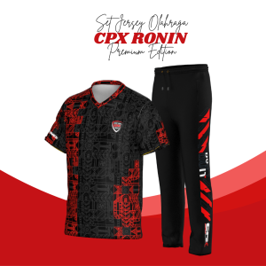 Setelan Olahraga CPX Premium - Jersey & Celana Training untuk Lari dan Badminton Desain Spandex Multisize