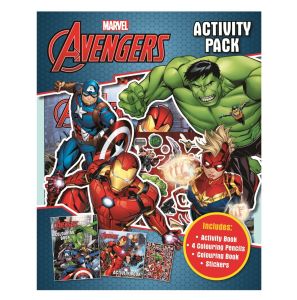 Disney Classics Activity Pack with Colouring & Activity Book & Stickers & 4 Colour Pencils For Kids