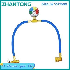 ZHANTONG Automotive Air Conditioning Fluorine Filling Gauge Filling Tube Tool Supplementary Fluorine Filling Tube