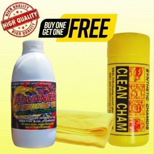 Advanced Magnetic Oil Additive & Enhancer with Nano Technology - 1Liter with Chamois