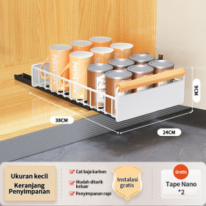 Rak Piring Pengering Piring Lemari Dapur Tarik Keluar Rak Piring Penyelenggara Rak Penyimpanan Piring Rak Dapur Serbaguna