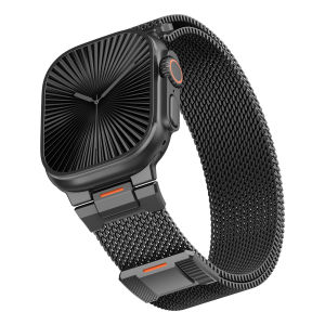Magnetic strap for apple watch Series 11 10 9 8 7 6 5 4 se band 42mm 46mm 45mm 44mm ultra2 stainless steel milanese loop smart watch band for apple watch Ultra 3 2 1 49mm strap