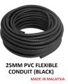 25MM PVC FLEXIBLE CONDUIT (WHITE / BLACK). 
