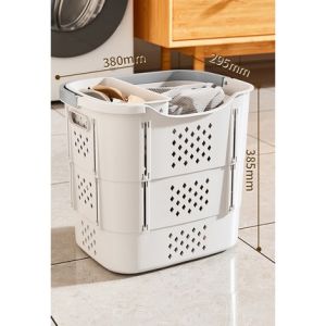 Laundry Basket/Clothes Laundry Basket/Clothes Basket Storage(Bakul Baju Beroda/Berlipat)