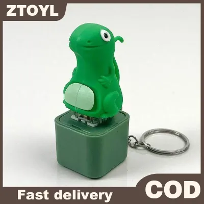 ZTOYL Thằn lằn âm thanh Keychain vui vẻ căng thẳng cứu trợ thần tài đồ chơi mini xách tay âm thanh nút Keyring cho túi trang trí nội thất trẻ em Quà tặng