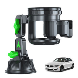 2-in-1 Vehicle Mounted Cup Holder - No-Slip Suction Design for Safe Drink Storage in Cars
