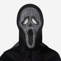 Topeng Seram Halloween Krystal Glitter Skull Scary Mask Pesta Cosplay Topeng Tengkorak Ghost. 