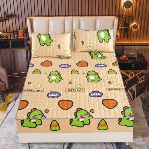 ที่นอนเสริมใย ผ้าปูที่นอนกันไรฝุ่น เสริมใย360องศา มี 3 ขนาดให้เลือกได้เลยจ้า 3.5 ฟุต/ 5ฟุต / 6 ฟุต/ ผ้าคลุมเตียง หนานุ่ม ระบายอากาศได้ดี น้ำหนักเบา ลายดอกไม้ ซักเครื่องได้