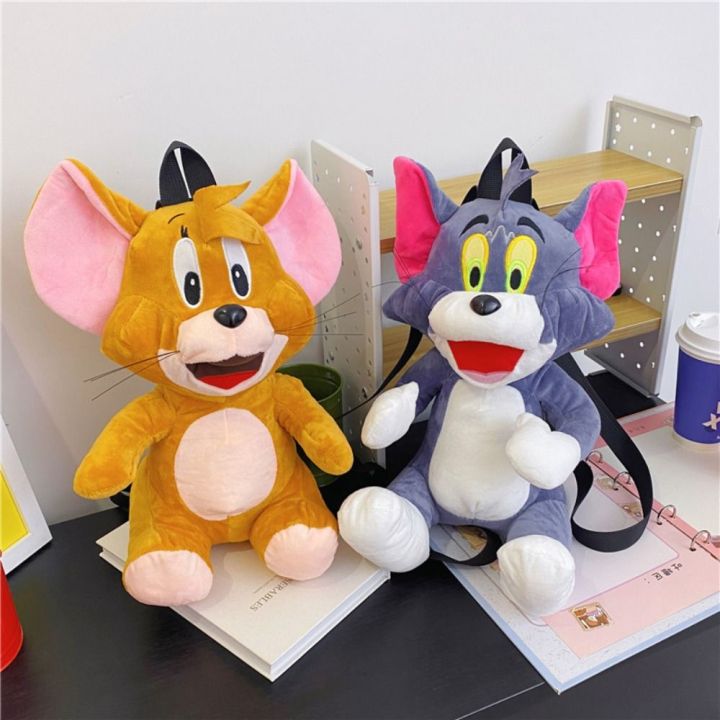 BOTHHY Plush Tom and Jerry Cute Plush Backpack Stuffed Tom and Jerry ...