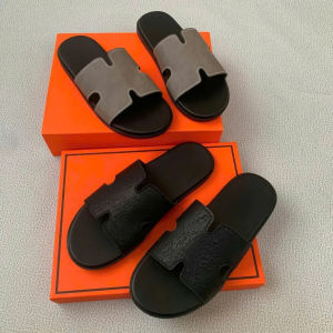 [Khâu Đế] Dép lê nam - nữ quai ngang chữ H da cao cấp đế bệt chống trơn trượt phong cách thời trang Hàn Quốc 2025