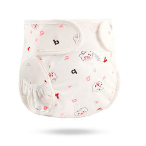 VREN Tã Vải Em Bé 100% Cotton Tã Mềm Chống Thấm Nước Quần Cho Bé Trai Bé Gái Tã Thiết Kế Hình Gấu Hoạt Hình Tã Có Thể Điều Chỉnh Tái Sử Dụng Có Thể Giặt