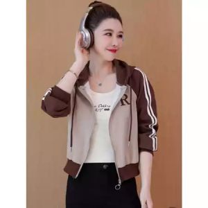 R ZIPPER REGLAN JAKET HOODIE WANITA - JAKET WANITA CASUAL